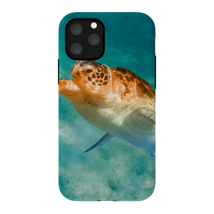 iPhone 11 Pro StrongFit Turtle by Creativeaxle