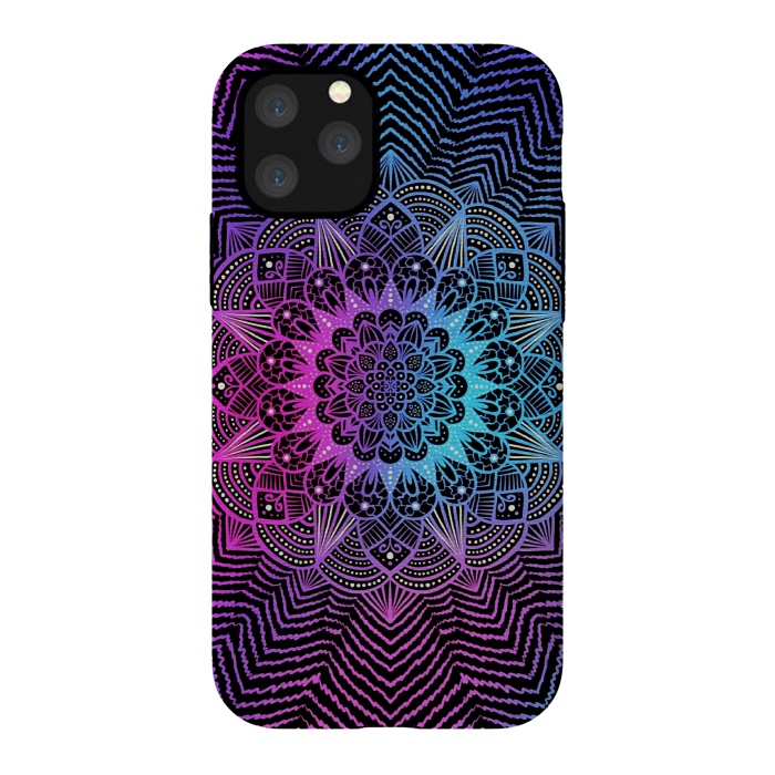 iPhone 11 Pro StrongFit Purple blue mandala by Jms