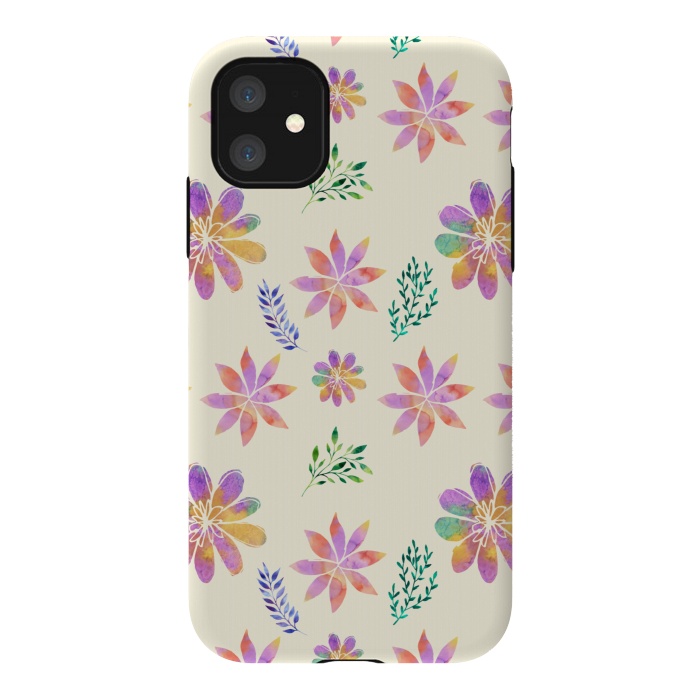 iPhone 11 StrongFit Happiest Flowers by Creativeaxle