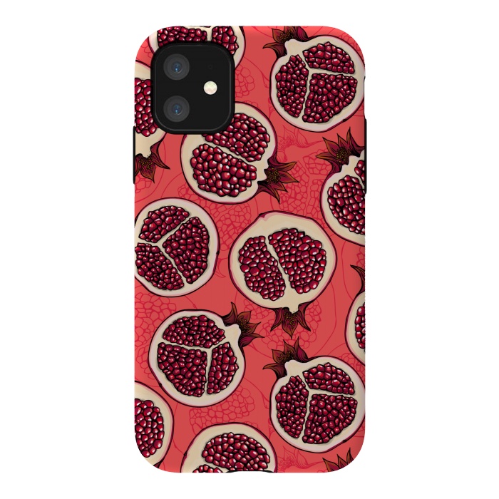 iPhone 11 StrongFit Pomegranate slices by Katerina Kirilova