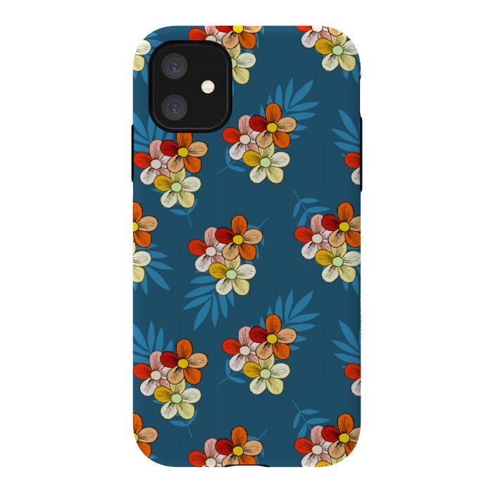 iPhone 11 StrongFit Summer Wind Floral Pattern by Creativeaxle