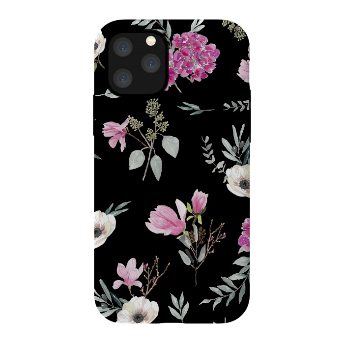 iPhone 11 Pro StrongFit Magnolias, eucalyptus and anemones by Anis Illustration