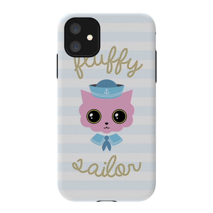 iPhone 11 StrongFit Fluffy sailor by Laura Nagel