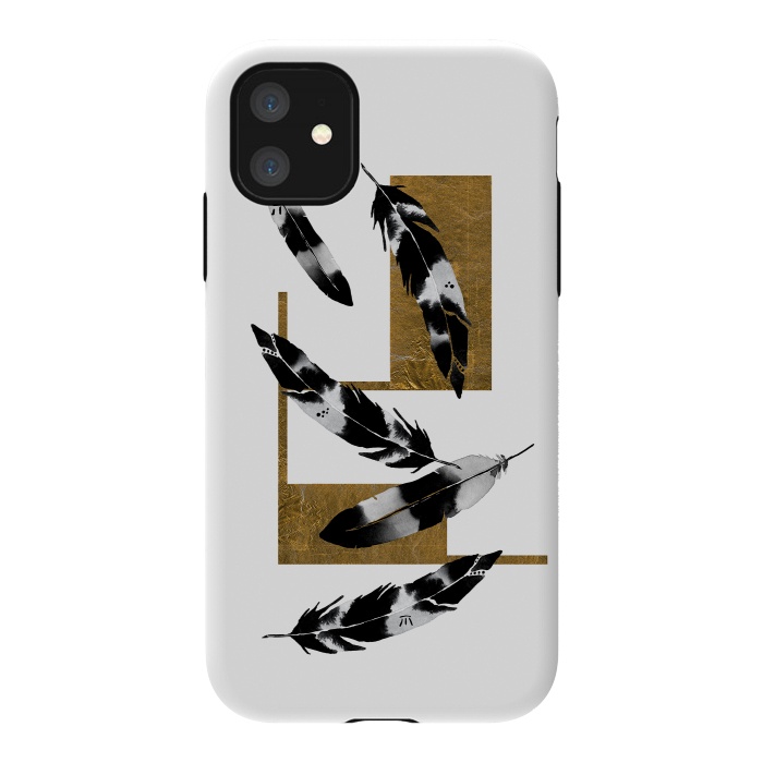 iPhone 11 StrongFit Feather Block by Amaya Brydon