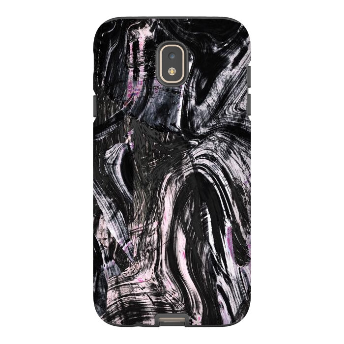 Galaxy J7 StrongFit Tribal brushstrokes marble by Oana 