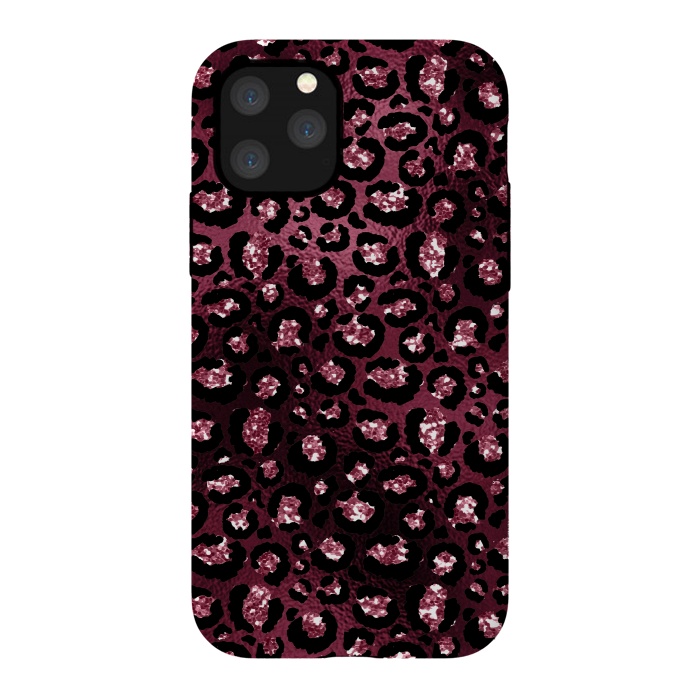iPhone 11 Pro StrongFit Purple Pink Cheetah Skin by  Utart