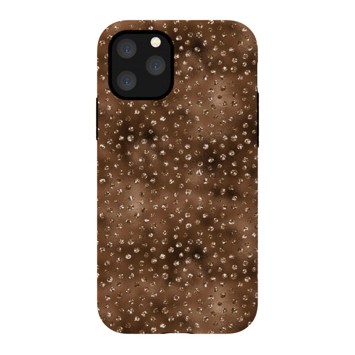 iPhone 11 Pro StrongFit Copper Polka Dots  by  Utart