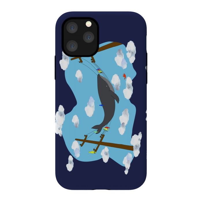 iPhone 11 Pro StrongFit There's Not Always Room For One More ( dark blue ) by Amaya Brydon