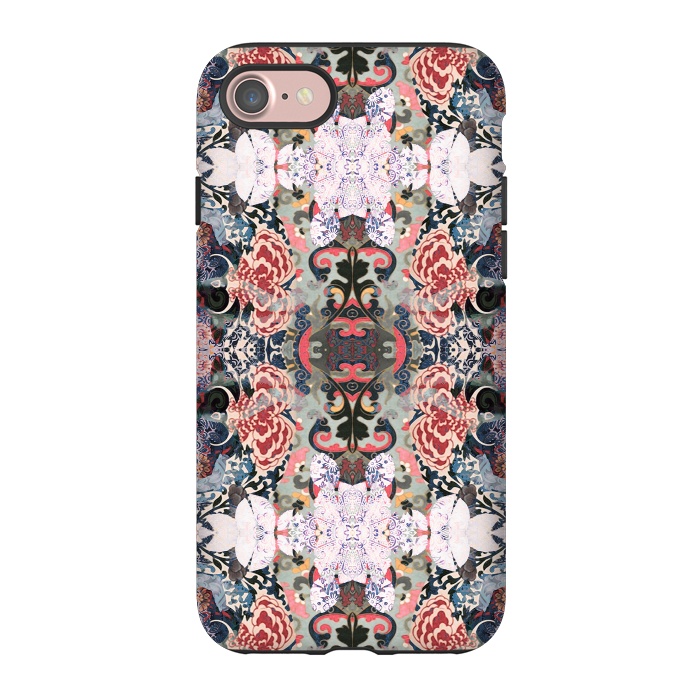 iPhone 7 StrongFit Japanese inspired floral mandala pattern by Oana 