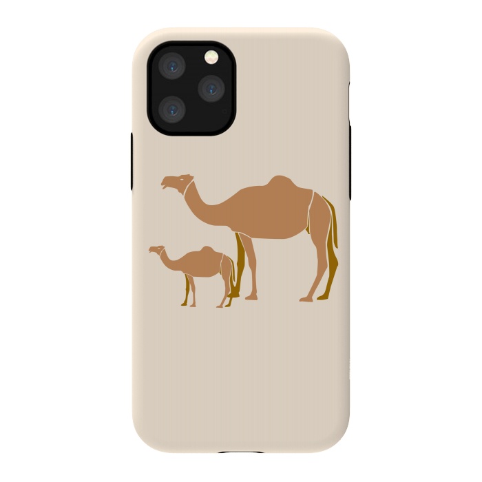 iPhone 11 Pro StrongFit Camel Mother by Creativeaxle
