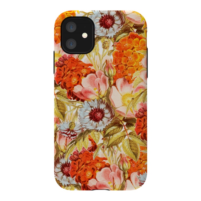 iPhone 11 StrongFit Coral Bloom by Uma Prabhakar Gokhale