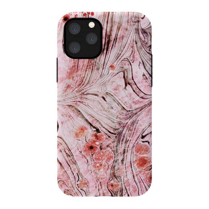 iPhone 11 Pro StrongFit Brushed dust pink marble paper by Oana 