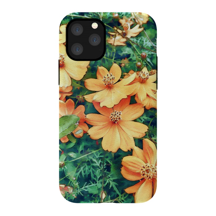 iPhone 11 Pro StrongFit Floral Garden by Creativeaxle