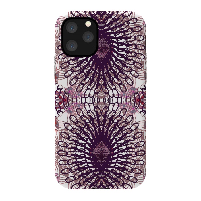 iPhone 11 Pro StrongFit Ethnic lace and embroidery mandalas by Oana 