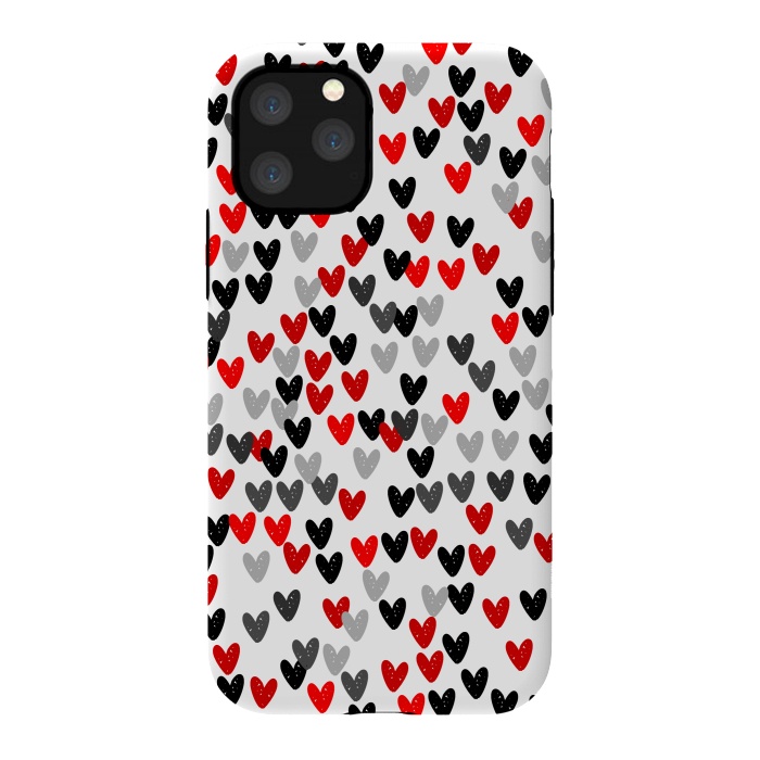 iPhone 11 Pro StrongFit Cute Hearts by Karolina