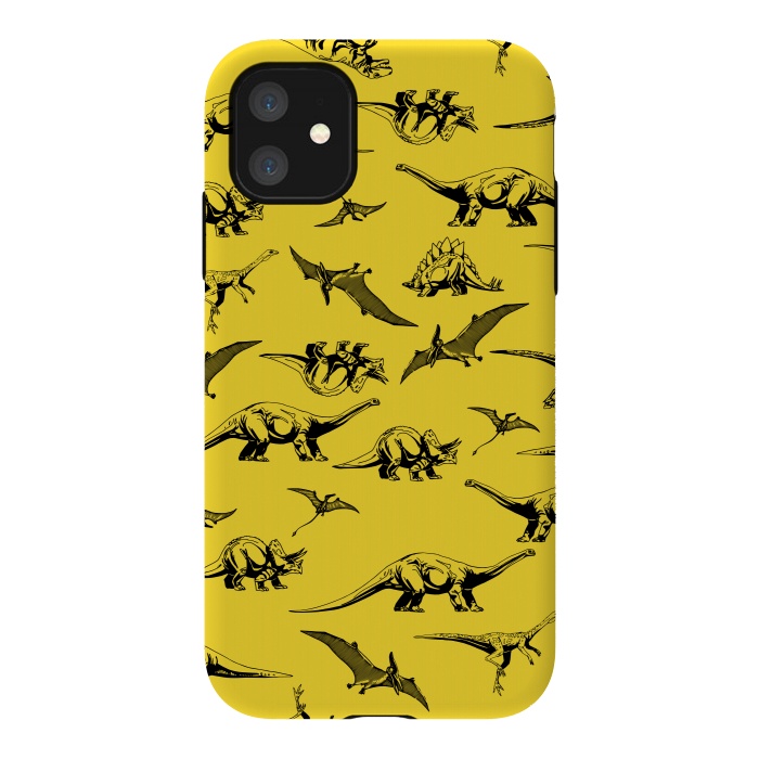 iPhone 11 StrongFit Dinosaur Pattern by Karolina