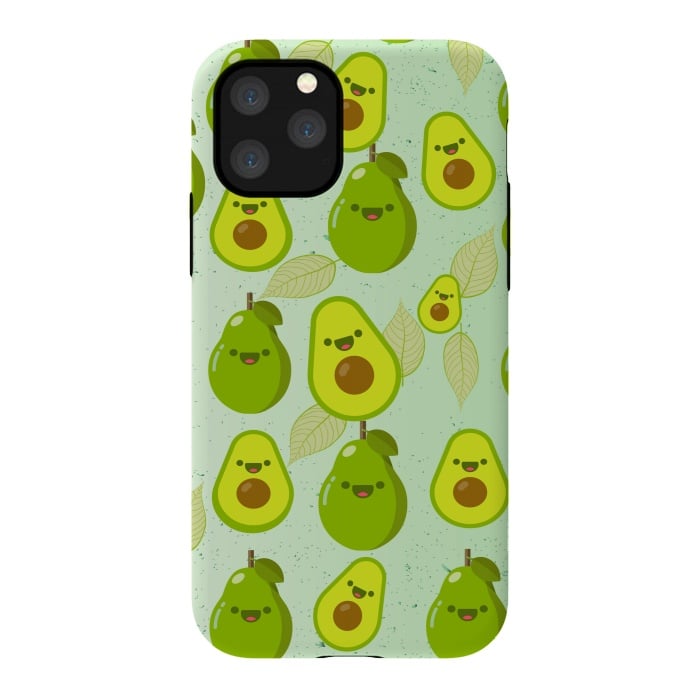 iPhone 11 Pro StrongFit avocado love pattern by MALLIKA