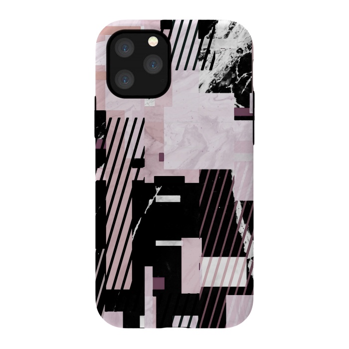 iPhone 11 Pro StrongFit Modern pastel geometric marble composition by Oana 