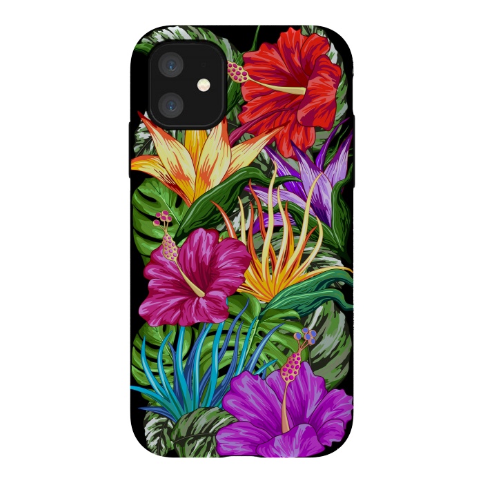 iPhone 11 StrongFit Tropical Flora Summer Mood by BluedarkArt