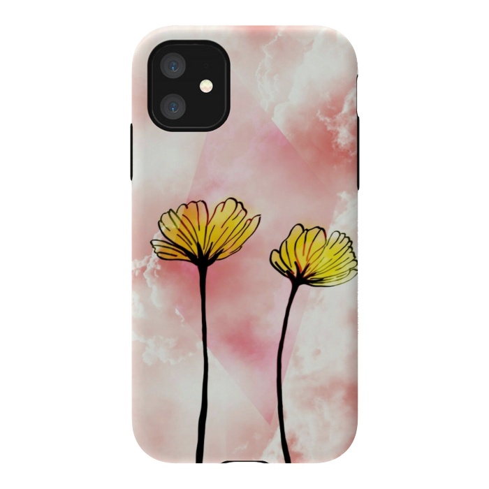 iPhone 11 StrongFit Yellow flowers by CAS