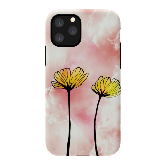 iPhone 11 Pro StrongFit Yellow flowers by CAS