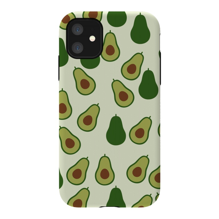 iPhone 11 StrongFit Cute Avocado by Karolina