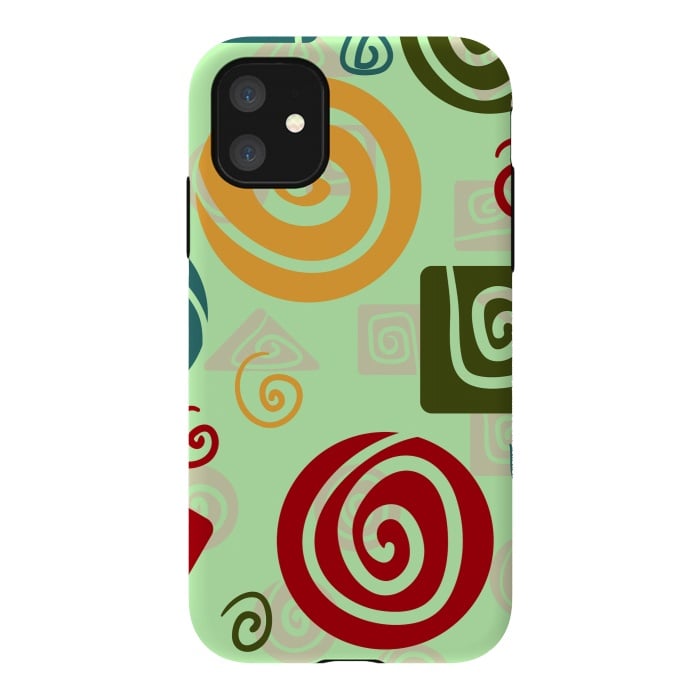 iPhone 11 StrongFit TRIBAL ABSTRACT PATTERN by MALLIKA