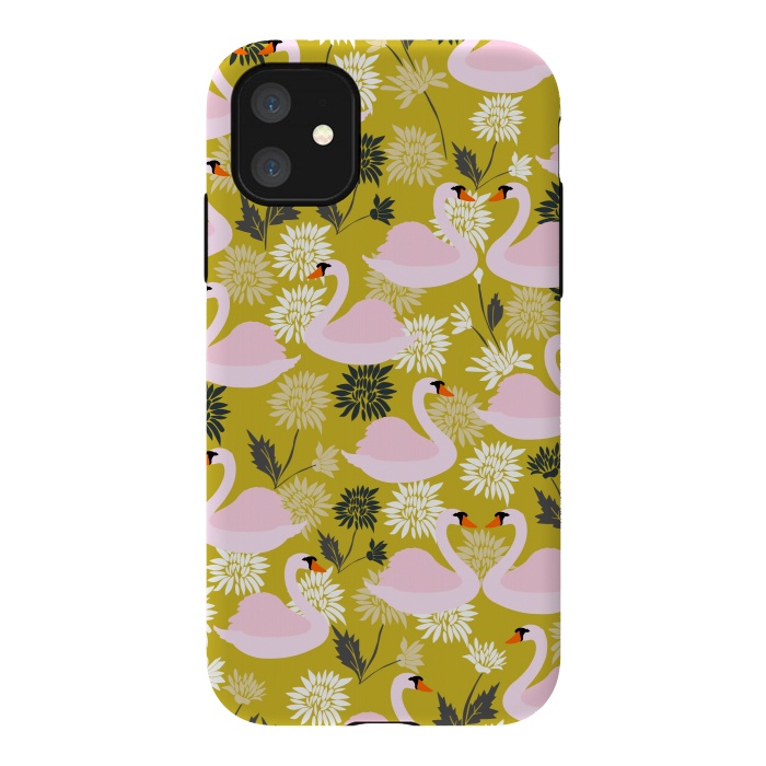 iPhone 11 StrongFit Cute Swan by Karolina