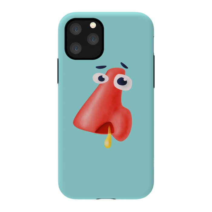 iPhone 11 Pro StrongFit Funny runny nose character health humor by Boriana Giormova