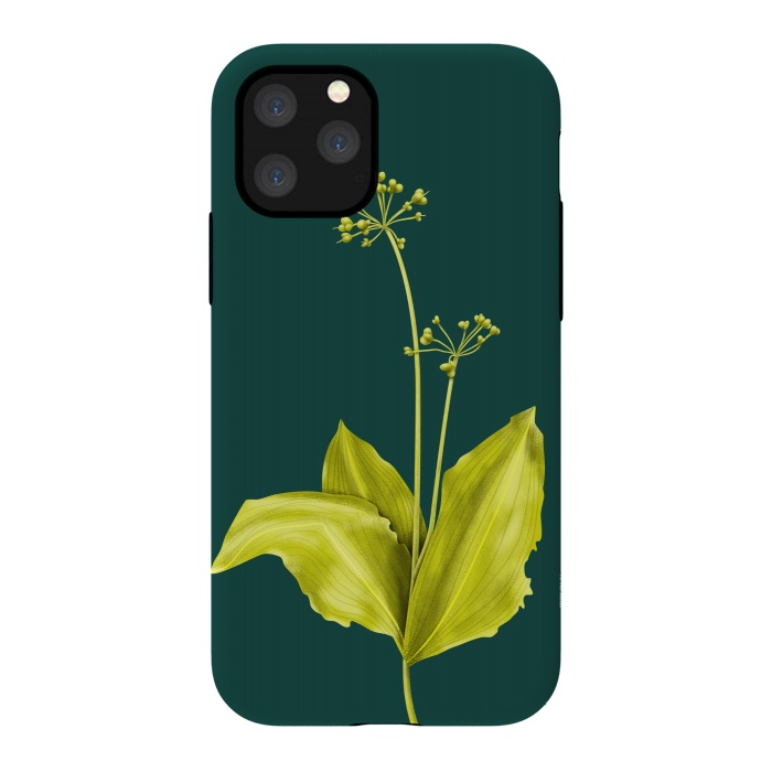 iPhone 11 Pro StrongFit Wild Garlic Green Plant Botanical Art by Boriana Giormova