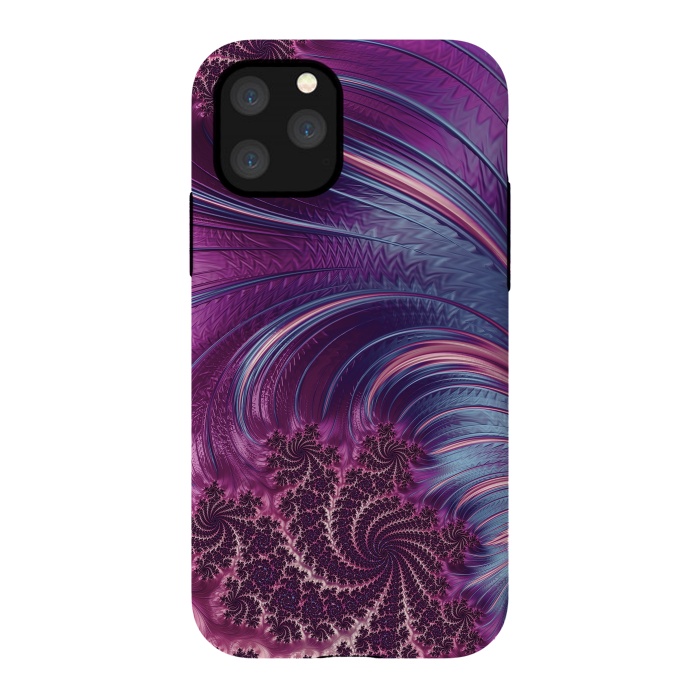 iPhone 11 Pro StrongFit Fantastic Pink Fractal Swirls by Andrea Haase