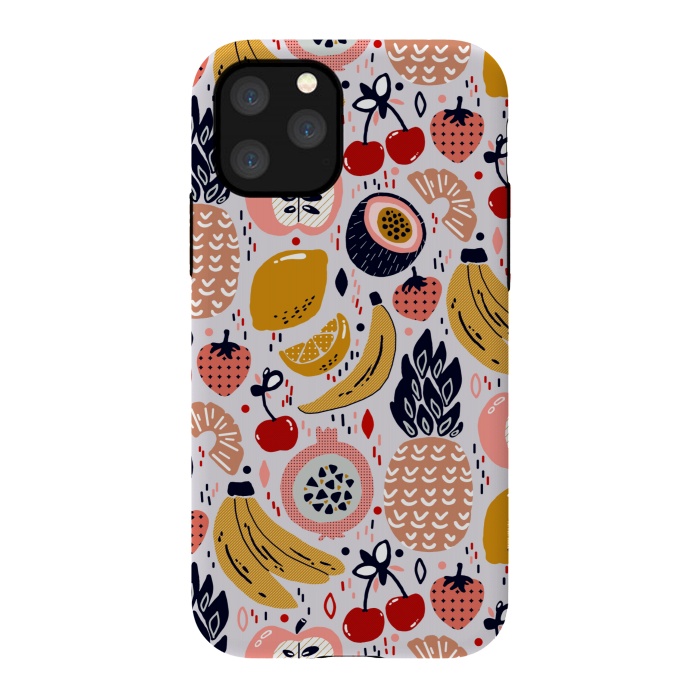 iPhone 11 Pro StrongFit Pastel Funky Fruit  by Tigatiga