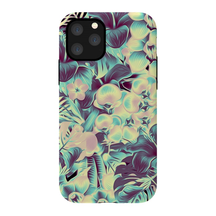 iPhone 11 Pro StrongFit Tropical Leaves at Night by Alemi