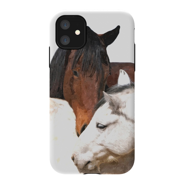 iPhone 11 StrongFit Horses in Love by Alemi