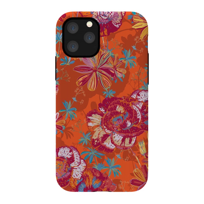 iPhone 11 Pro StrongFit Carnation Carnival by Lotti Brown