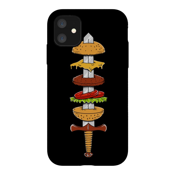 iPhone 11 StrongFit sword Burger by Coffee Man