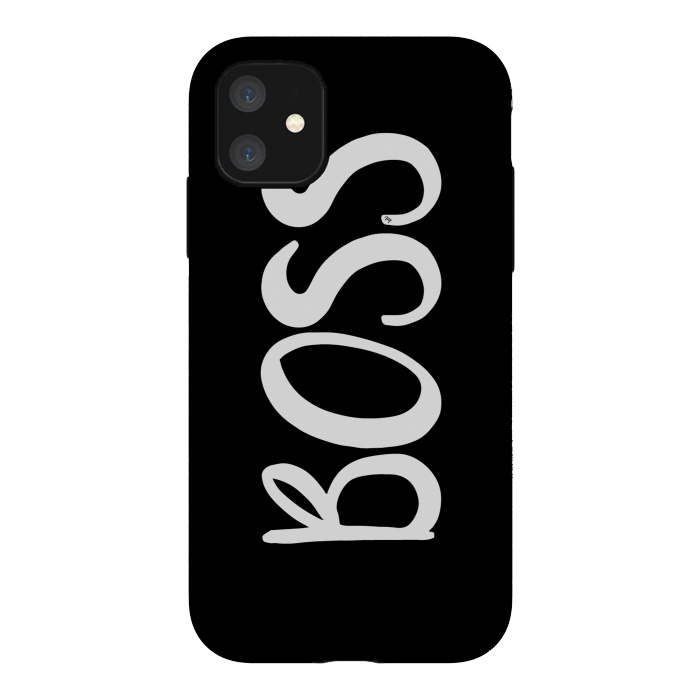 iPhone 11 StrongFit Black Boss by Martina