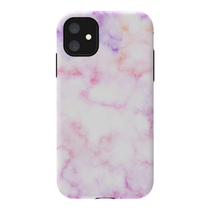 iPhone 11 StrongFit Pink purple pastel elegant marble by Oana 