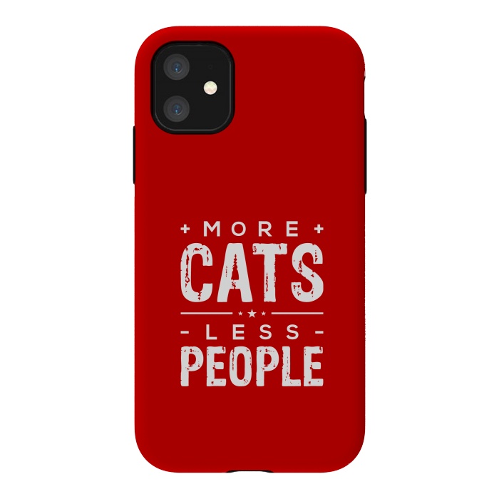 iPhone 11 StrongFit more cats less people by TMSarts