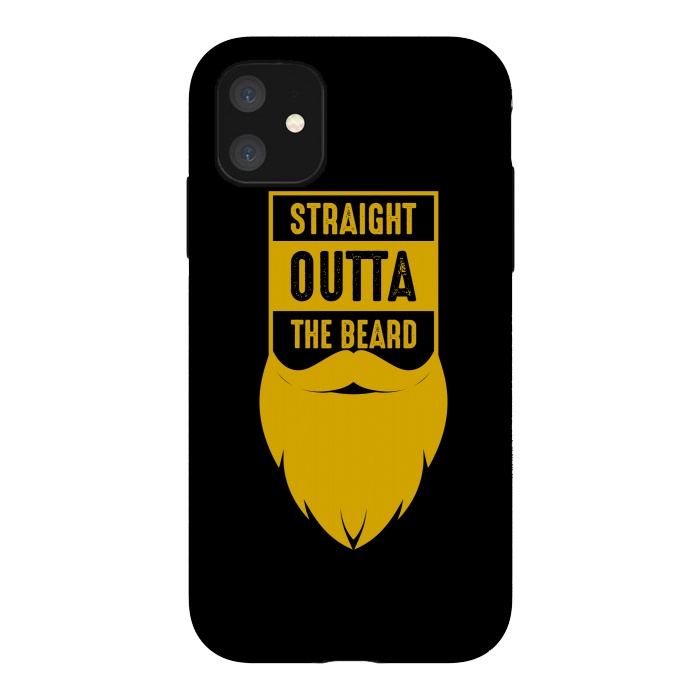 iPhone 11 StrongFit straight beard yellow by TMSarts