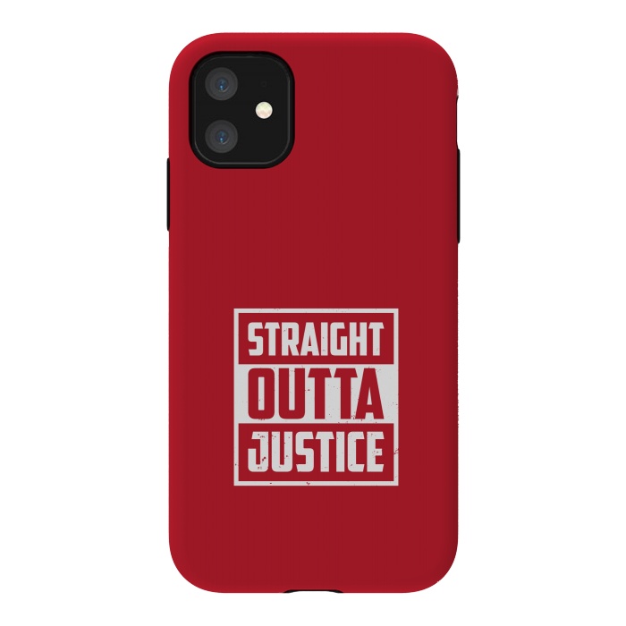 iPhone 11 StrongFit straight outta justice by TMSarts