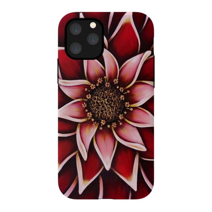 iPhone 11 Pro StrongFit Valentine Dahlia by Denise Cassidy Wood