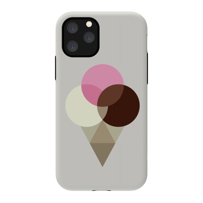 iPhone 11 Pro StrongFit Neapolitan Ice Cream Cone by Dellán