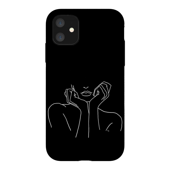 iPhone 11 StrongFit Black Torso by Martina