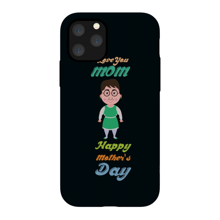 iPhone 11 Pro StrongFit cartoon mom by TMSarts