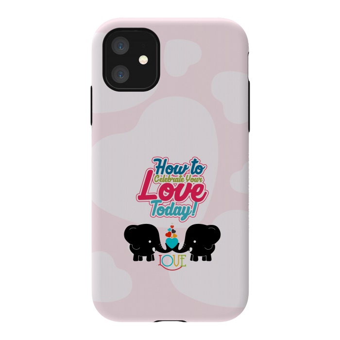 iPhone 11 StrongFit couple elephants by TMSarts