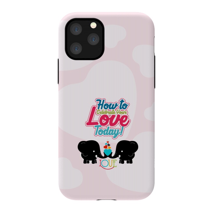 iPhone 11 Pro StrongFit couple elephants by TMSarts