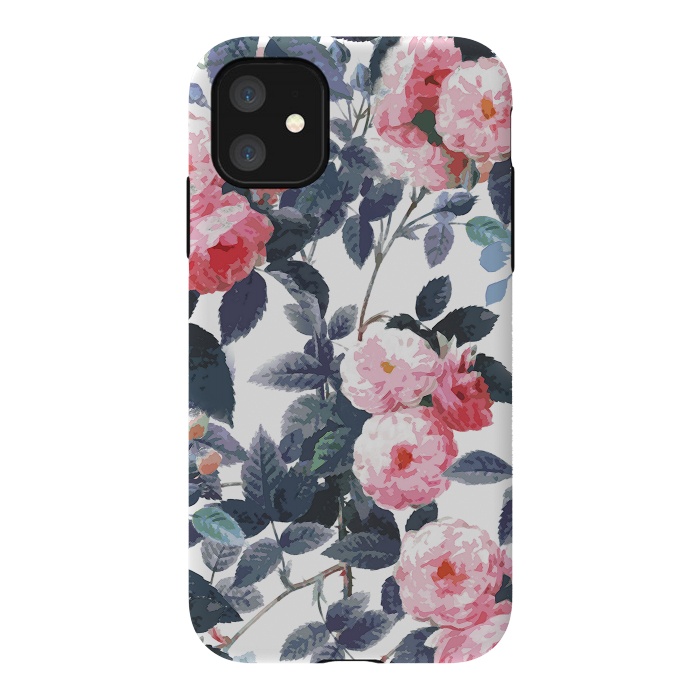 iPhone 11 StrongFit Vintage romantic roses by Oana 