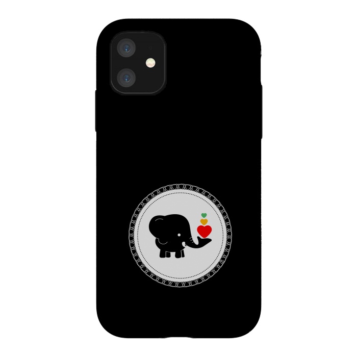 iPhone 11 StrongFit cutest baby elephant by TMSarts