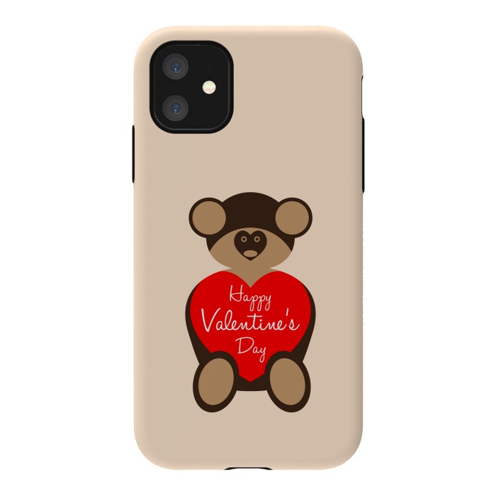iPhone 11 StrongFit teddy bear brown by TMSarts